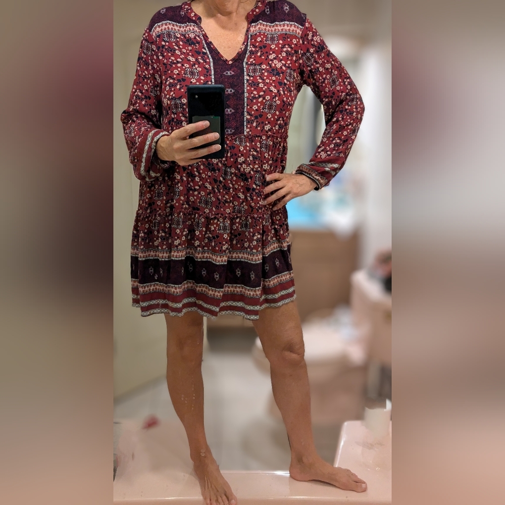 Two comfy fall dresses - size Large - Old Navy and Knox Rose